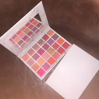 Palette d'ombres à paupières Nude de votre propre marque, maquillage végétalien à haute teneur en pigments, Palette d'ombres à paupières toutes mates de 30 couleurs, marque privée