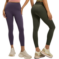 Leggings de yoga sans couture taille haute pour femme, effet ventre plat et rehaussement des fesses, compression et évacuation de l'humidité pour la gym, l'entraînement et le fitness – Grande Vente