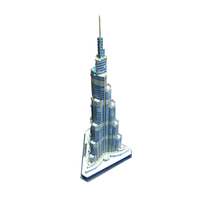 1000 pièces de puzzle en papier pour enfants, modèles créatifs, architecture célèbre du monde, jouets éducatifs, en mousse 3d