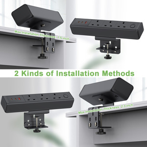 เต้ารับไฟฟ้าตั้งโต๊ะสำหรับการประชุมมี3ปลั๊กแบบ UK สวิตช์โอเวอร์โหลด PD18W สวิตช์ป้องกันไฟกระชาก - Product Image 6