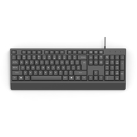 Sunrose T35 Kualitas Baik USB Berkabel Membran Baru 104 Tombol Ukuran Penuh Sangat Tipis Tingkatkan dan Mainkan Keyboard Profil
