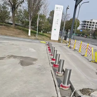 Système de bollards hydrauliques à levage automatique avec télécommande pour le contrôle d'accès au stationnement, solution de sécurité, fabricant OEM