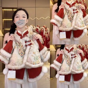 Tongxingyuan Chinese Style Cheongsam Dress For Baby Girls Thickening Winter Wear With Label And Tags New Year Outfit - Product Image 4