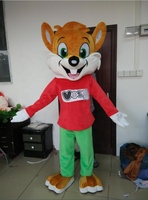 Superbe Costume de Mascotte Écureuil Rouge Personnalisé pour Adulte en Peluche pour les Fêtes du Nouvel An