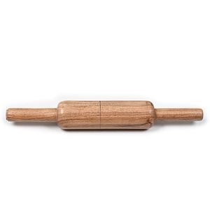 Handcrafted Wooden Roti <b>Maker</b> Set Chapati Rolling Board Chakla and Belan Pin for Authentic Indian Cooking - Product Image 2