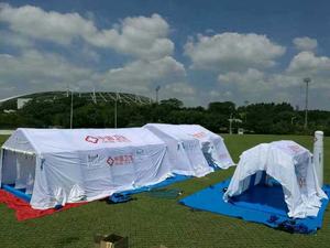 1000D 직물 공장 출구 비상사태 분야 병원 팽창식 검역 천막 - Product Image 4