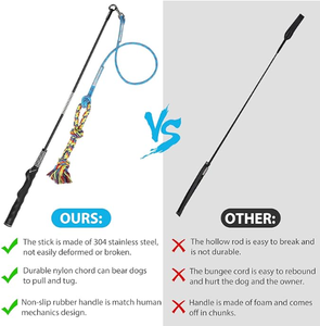 ของเล่นเชือกไนลอนสำหรับสุนัขแบบคลาสสิก ทนทาน ใช้เล่นแบบดึงและกัดได้ |   ของเล่นแท่งสำหรับฝึก<span class=keywords><strong>สุนัข</strong></span>ทุกสายพันธุ์ ใช้สำหรับออกกำลังกายกลางแจ้งและกัดเล่น - Product Image 4