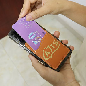 Tarjetero de Lujo, Cartera para Teléfono Móvil, Cuero PU, Grabado Láser, Tarjeteros en Blanco para Tarjetas de Crédito - Product Image 3