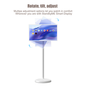 Téléviseur portable 32 pouces, moniteur LCD d'intérieur, Smart TV Android avec écran tactile capacitif, affichage sans fil, rechargeable, rotatif, mobile A - Product Image 2