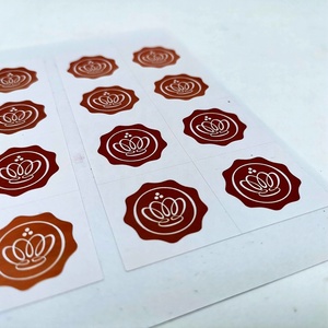 Foglio di etichetta individuale personalizzato vecchio stile all'ingrosso in oro rosa - Product Image 2