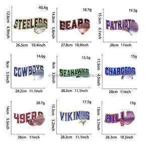 Olahraga Chenille Patch payet-MARI gosokan besi untuk pakaian menampilkan kepala singa koboi 49ERS Patch payet - Product Image 3