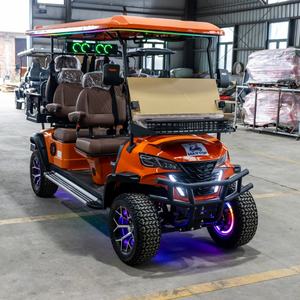 Carrito de <span class=keywords><strong>Golf</strong></span> Eléctrico Todoterreno de 6 Plazas con Certificación CE DOT, Batería de Litio, 5000W, 4+2, Velocidad de 30-50km/h, Precios de Fábrica - Product Image 4