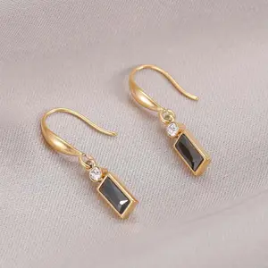 Trang Sức YSS Trang Sức Hợp Thời Trang Bông Tai Bạc Ý 925 Độc Đáo Bông Tai Thiết Kế Hoa Tai Zircon Nhiều Màu Trang Sức Nữ