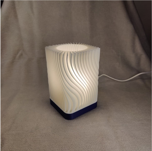 3D-geprinte kristallen LED-tafellamp, USB-oplaadbaar, aanraakbediening, bureaulamp, nachtlampje, 3 kleuren verlichting, op maat ontworpen - Product Image 4