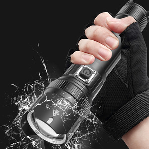 XHP50 ไฟฉายกำลังสูง ชนิด C USB ชาร์จไฟได้ LED แสงสีขาว ใช้กลางแจ้งแบบยุทธวิธี - Product Image 3