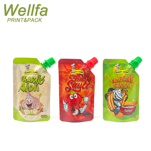 Bolsa de Pie con Boquilla Impreso Personalizado Aluminizado Coccíon al Vapor Salsas Tomatos Salsas 150/200/250ml Líquido Pouch - Product Image 6