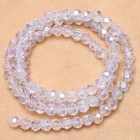 Perles de football en cristal AB plaqué 6MM 8MM, couleurs originales, perles rondes en verre pour la fabrication de bijoux, colliers et bracelets DIY