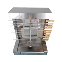 Machine à shawarma au gaz automatique à 2 brûleurs de qualité commerciale, excellent rapport qualité-prix