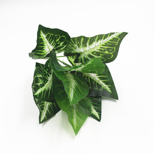 A-1034 9 Branche Décoration de Pot En Plastique Suspendu Vert Feuille De Monstera Plantes Artificielles Pour La Maison De Mariage Jardin BRICOLAGE Décor - Product Image 3