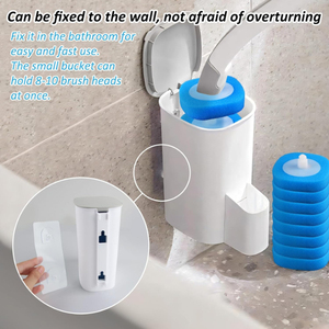 <span class=keywords><strong>Brosse</strong></span> de toilette jetable pour salle de bain <span class=keywords><strong>à</strong></span> nettoyage en profondeur avec distributeur de nettoyage <span class=keywords><strong>Brosse</strong></span> de toilette en ABS <span class=keywords><strong>à</strong></span> <span class=keywords><strong>usage</strong></span> <span class=keywords><strong>unique</strong></span> Ensemble mural - Product Image 3