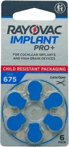 Implantes Cocleares <span class=keywords><strong>Rayovac</strong></span>. <span class=keywords><strong>Pilas</strong></span> <span class=keywords><strong>Rayovac</strong></span> Pro+ para Implantes Cocleares y Audífonos, Tamaño 675 para un Uso Prolongado - Product Image 3