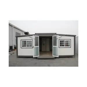 럭셔리 조립식 스틸 접이식 컨테이너 하우스 조립식 접이식 최고 품질 고급스러운 저택 확장 컨테이너 홈