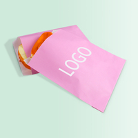 Grande Vente : Sac en Papier Kraft Rose Biodégradable Ingresable avec Logo Personnalisé pour l'Emballage de Mini Donuts, Biscuits et Chocolats