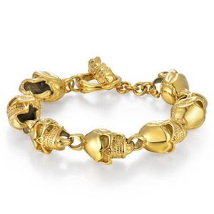 Bracelet en acier inoxydable 316L personnalisé de style punk, nouveau design 2024, vente en gros - Product Image 2