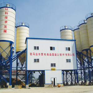 Petite centrale de production de béton, ligne de malaxage, 25-75 m3/h, haute efficacité de production, alimentation électrique pour la construction - Product Image 1