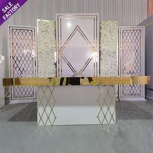 Sinoperfect Luxury Wedding Decoration Backdrop Pvc <b>Acrylic</b> Backdrop Stage Party Decoration Event Supplies - Product Image 1