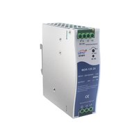 WDR-120W 24V DIN Raylı Güç Kaynağı Tekli Endüstriyel LED Sürücü 120 Watt Dönüştürücü Makine Kontrol Paneli CE RoHS