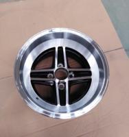 Jante en alliage DEEP DISH 13 pouces, 4 étoiles, 4 trous, 4*98 mm, noire, face usinée, lèvre profilée, performance racing 13X9.0 13*7.0 -13ET +7ET -9ET