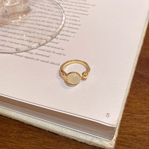Koreaanse Stijl Modieuze Veelzijdige En Elegante Duif Ei Cat S Eye Stenen <span class=keywords><strong>Ring</strong></span> Eenvoudige Opening Verstelbare Wijsvinger <span class=keywords><strong>Ring</strong></span> - Product Image 3