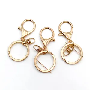 High Quality Custom Nickel Plated Keychain Wholesale Metal Alloy Keychain Accessories Wholesale DIY Hardware Accessories