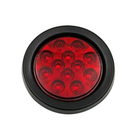 Feu arrière LED rond de 4 pouces, STOP/CLIGNOTANT/FEU ARRIÈRE pour remorque de camion, conforme aux normes SAE/DOT/FMVSS 108