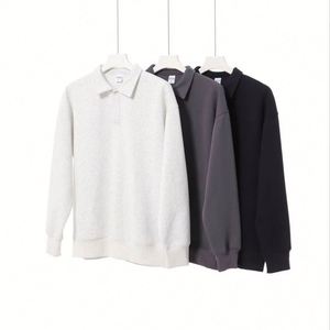 เสื้อสเวตเชิ้ตคอปกผ้าฝ้าย 100% น้ำหนัก 350 กรัม รุ่น H5489 สไตล์ใหม่ ขายส่ง รับผลิตตามสั่ง สำหรับผู้ชายและผู้หญิง - Product Image 1