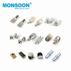 MONSOON Iron Plastic Furniture Hardware Connecting Fitting Clear Transparent <b>Wardrobe</b> 5mm Invisible Cabinet <b>Shelf</b> Support <b>Shelf</b> - Product Image 3
