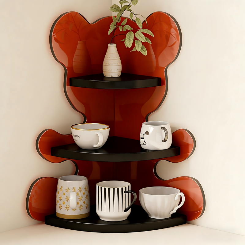 rosso nero --- A forma di orso