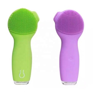 Brosse de Massage électrique pour femmes, nouvelle conception 2022 naturelle, courbée, imperméable, nettoyage du visage, accessoire de beauté, nouvelle collection - Product Image 4
