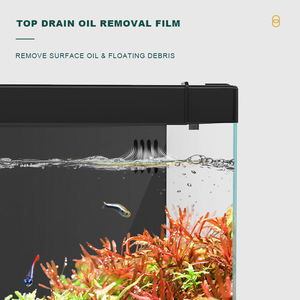 Small <strong>Rectangular</strong> Ultra-clear Glass <strong>Aquarium</strong> Fish tank Mini Back Filtration LED Light Energy-saving Black Landscape Box <strong>Acrylic</strong> - Product Image 3