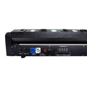 ให้เช่าอุปกรณ์เวที PowerCON I/O ไฟเลเซอร์กำลังสูงแบบเคลื่อนที่ได้ 8 หัว RGB/RGBW DMX512 บีมไลท์บาร์ สำหรับการทัวร์บ่อยครั้ง - Product Image 3