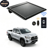 MASSAIT Couvercle de benne rétractable pour Toyota Hilux Revo, type volet roulant, pour plateau de coffre arrière