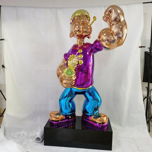 Escultura de Popeye de alta calidad, artesanía de Metal, resina, fibra de vidrio, estilo Ángel, decoración del hogar, <span class=keywords><strong>precio</strong></span> al por mayor de fábrica - Product Image 4