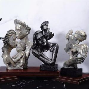 Modern Creative Silence Is Gold <strong>Abstract</strong> Art Figurine Nordic Thinker Statue Office Living Room Art Brass <strong>Sculptures</strong> - Product Image 6