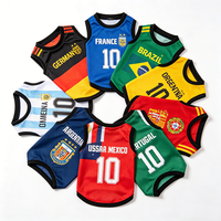 Vêtements de sport respirants JANYO personnalisés pour animaux de compagnie, imprimés équipe nationale, pour chiens et chats de toutes races