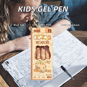 Regalos para Niños, Artículos de Papelería, Muestra Gratis, Diseño Kawaii de Capibara, Bolígrafo de Gel YAONING Azul Borrable de 0.5mm - Product Image 2