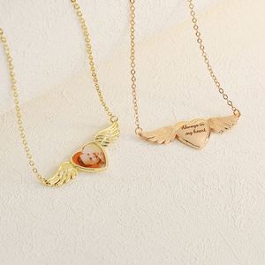 Engravable Charm <b>Necklace</b> With <b>Custom</b> <b>Name</b> and Diy Pcs Picture Stainless Steel Pendant Engraving Cutting Gold Silver Jewelry - Product Image 2