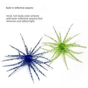 Leurre d'imitation, Appât souple flottant en forme d'ormeau, Appât souple en TPE, Appât souple biomimétique en forme d'insecte, Boîte en forme de seau - Product Image 5