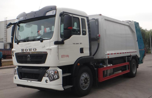 Camión de basura HOWO usado de 1,2 toneladas, camión compactador de basura de saneamiento, basura reciclada a la venta - Product Image 5