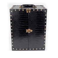 Boîte de présentation de bijoux de luxe pliable carrée personnalisée avec compartiments doublés de velours et étui organisateur de colliers